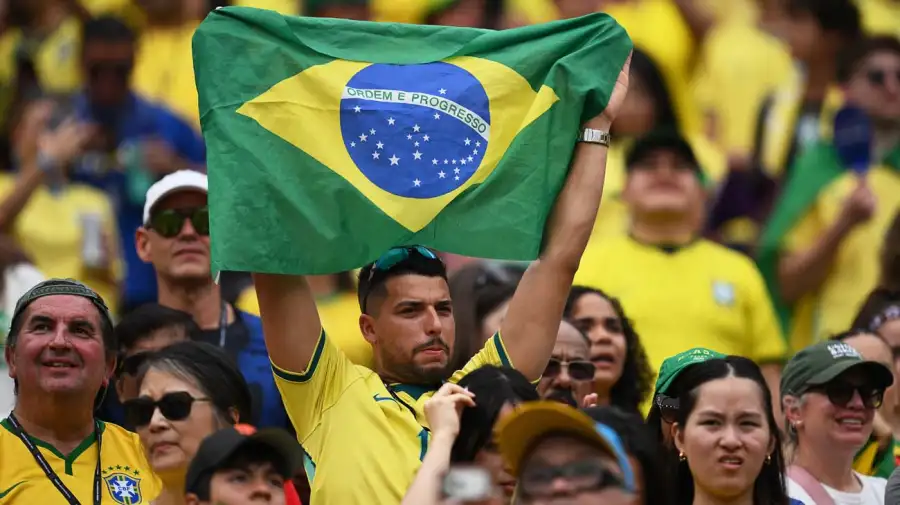 El color de las hinchadas del Mundial.