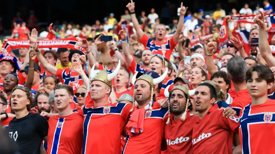 El color de las hinchadas del Mundial.