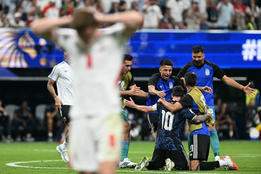 El festejo de Lionel Messi tras vencer a Inglaterra en la semifinal del Mundial 2026 2