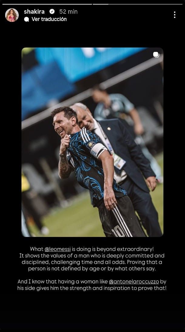 El mensaje de Shakira a Messi y Antonela