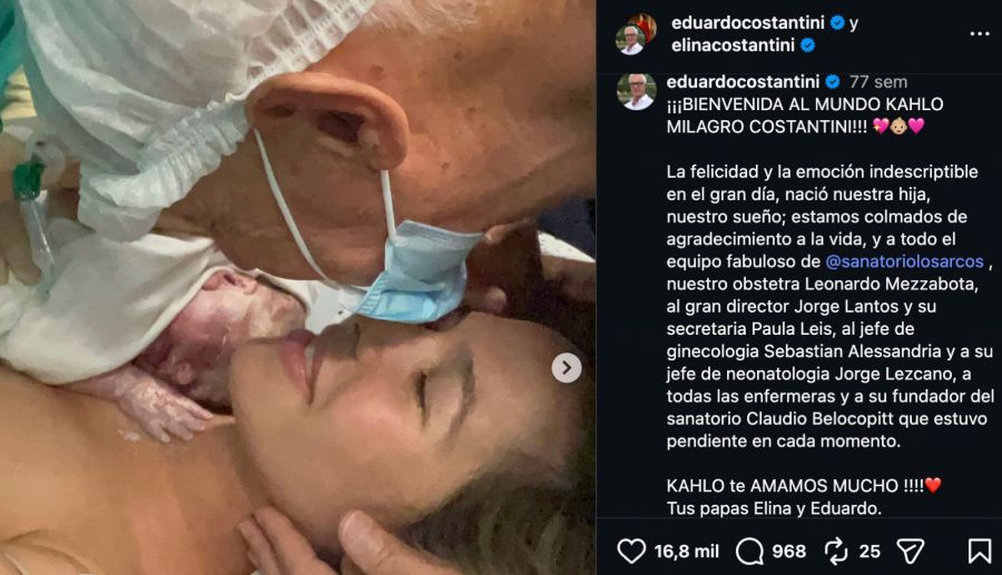 Elina Costantini, Eduardo Costantini