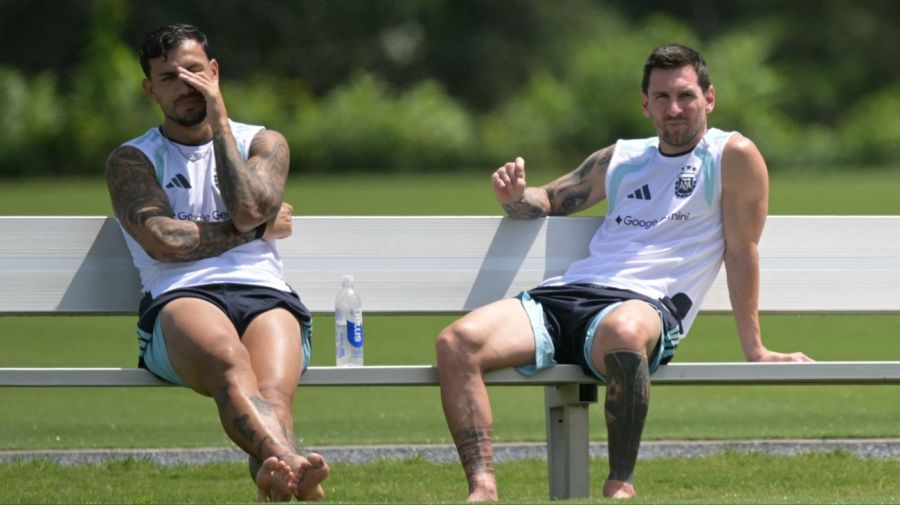 Entrenamiento de Argentina tras eliminar a Inglaterra