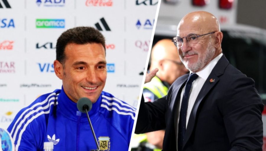 Lionel Scaloni y Luis de la Fuente