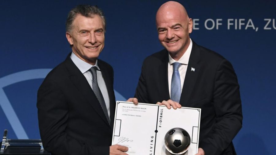 Mauricio Macri y Gianni Infantino
