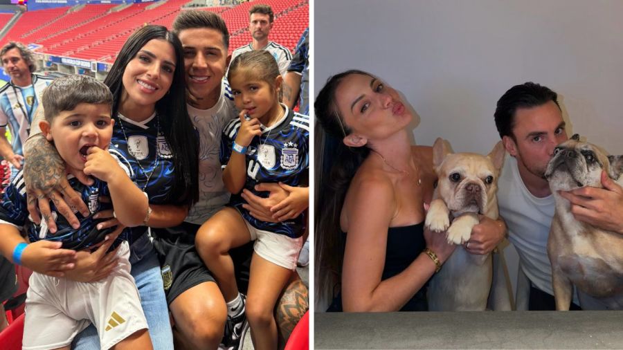 Carolina Calvagni y Nicolás Tagliafico, Valentina Cervantes y Enzo Fernández