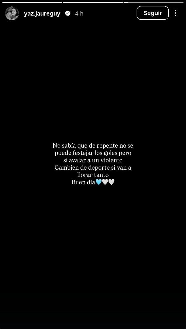El descargo de Yazmín Jaureguy