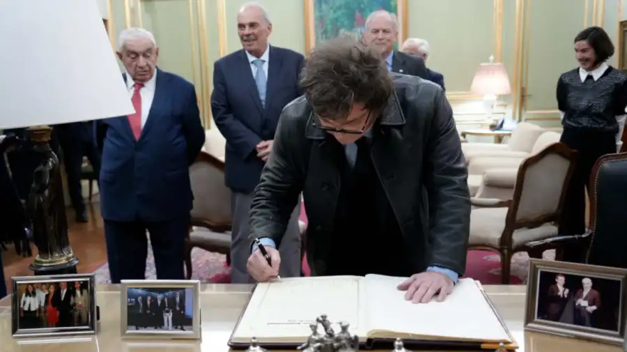 Javier Milei en la Bolsa de Comercio 16072026