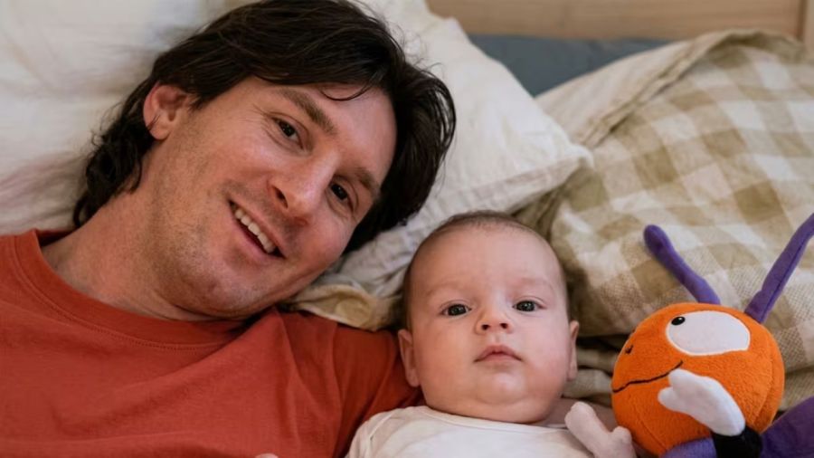 Lionel Messi y Pau Cubarsí