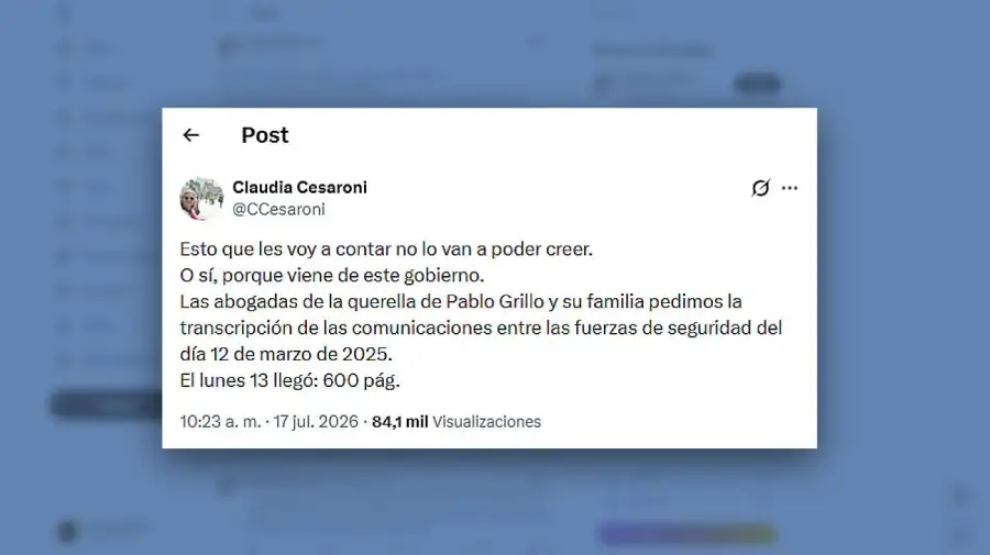 Posteo Claudia Cesaroni