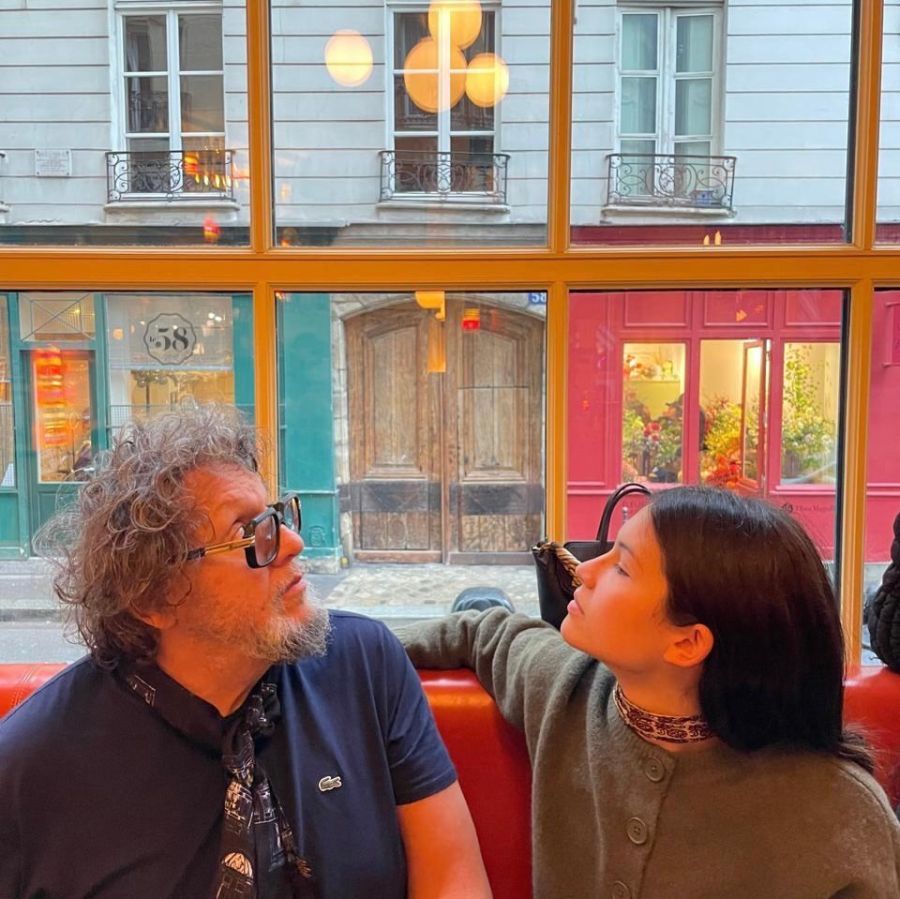 Ramiro Aagulla con su hija Jazmín 