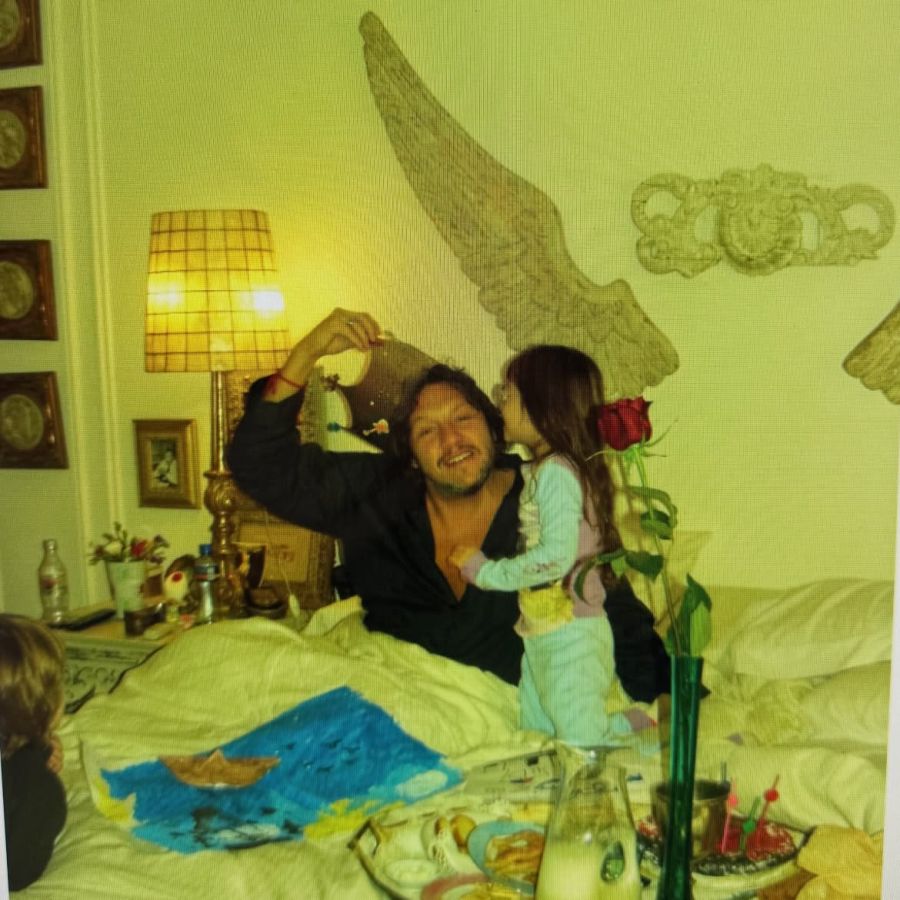 Ramiro Aagulla con su hija Jazmín 