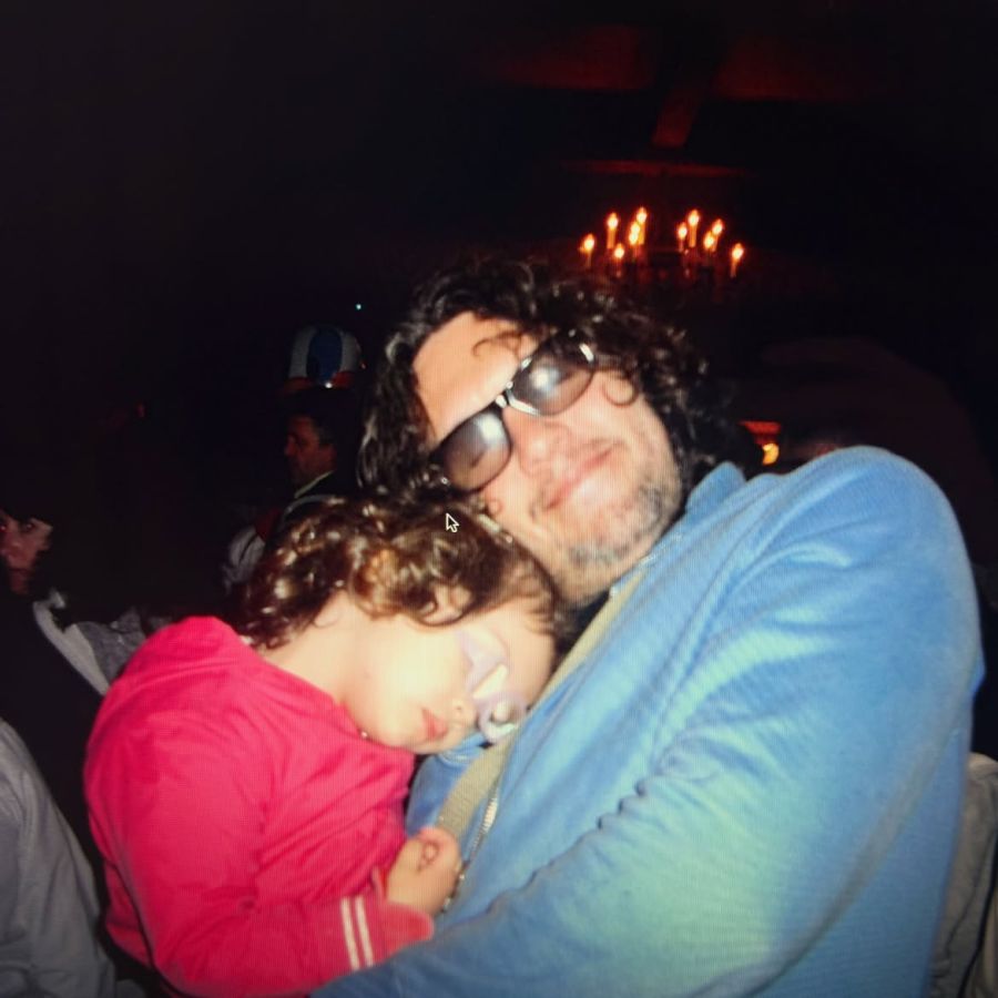 Ramiro Aagulla con su hija Jazmín 
