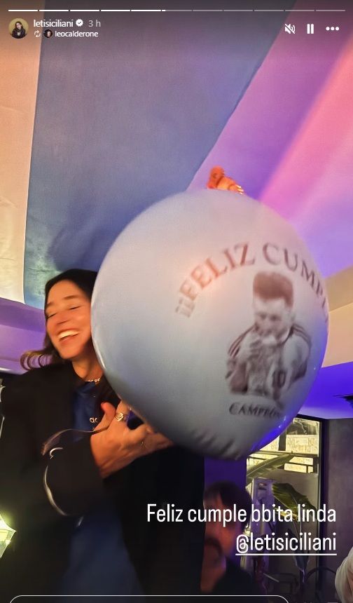 El cumpleaños de Leticia Siciliani 