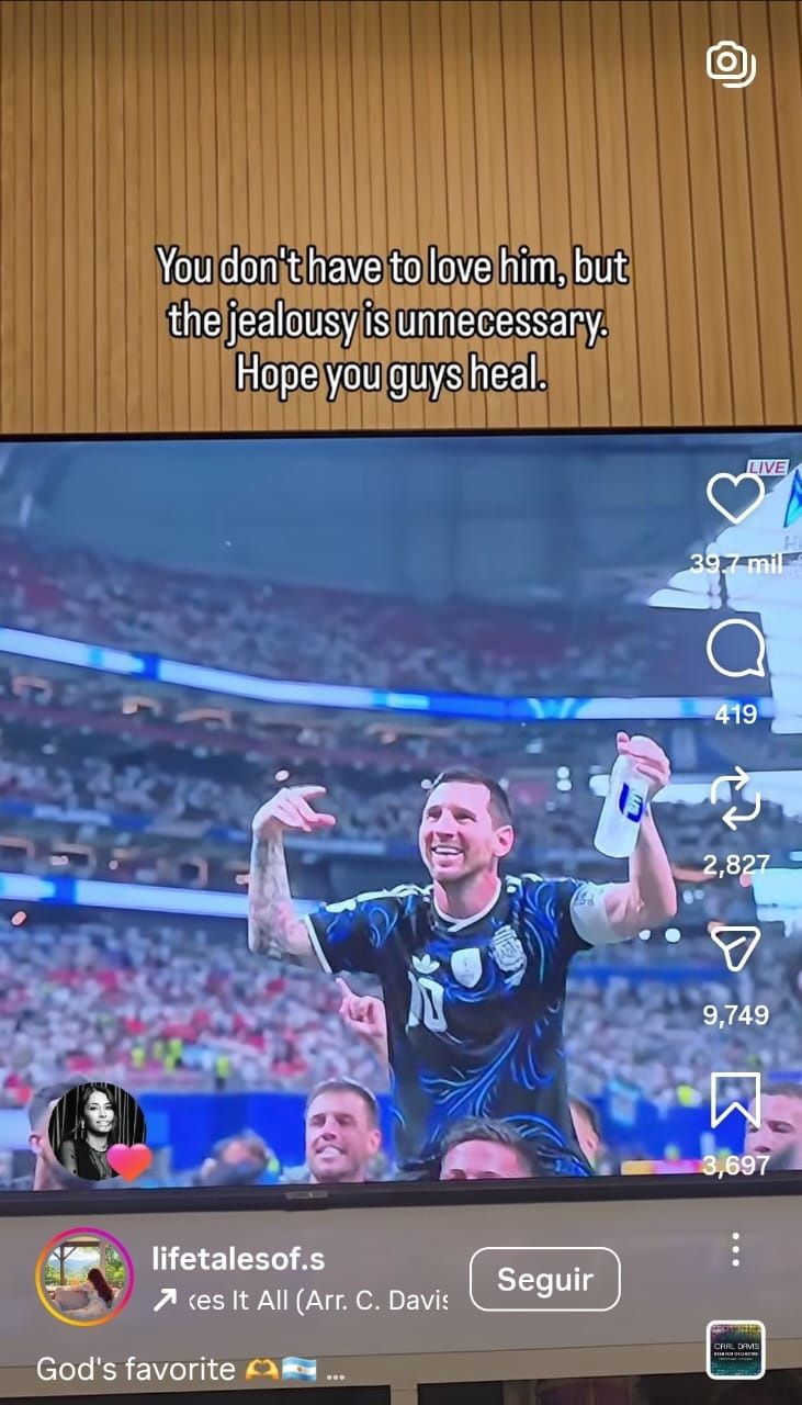 El filoso mensaje sobre Lionel Messi que le gustó a Antonela Roccuzzo en la red