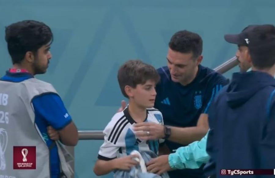 Ian, el hijo de Lionel Scaloni