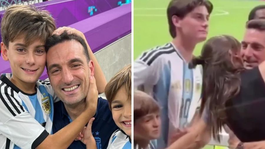 Ian, el hijo de Lionel Scaloni