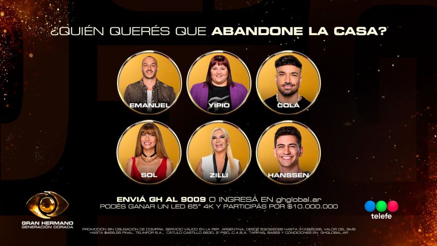 Los nominados de Gran Hermano Generación Dorada para la gala del lunes 20 de julio