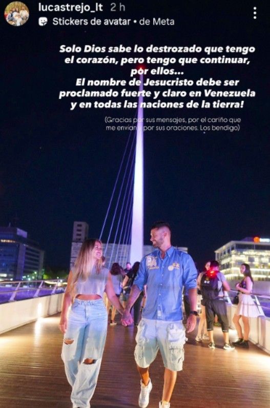 Mensaje de despedida de Lucas Trejo a su esposa Yanina Maranella, que murió en los terremotos de Venezuela junto a sus dos hijos