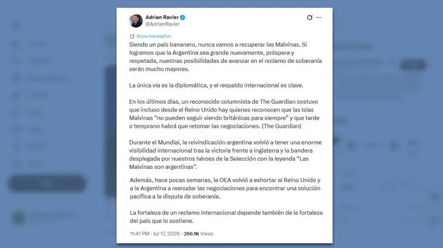 Posteo Adrian Ravier 18072026