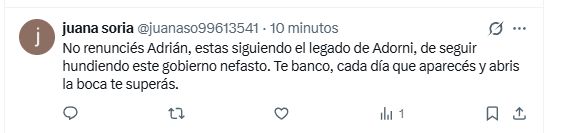 Respuestade X al vocero Ravier a su mensaje sobre Malvinas de este sábado...