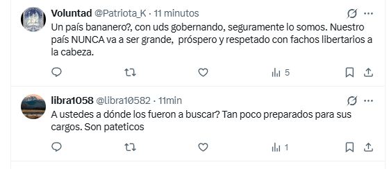 Respuestade X al vocero Ravier a su mensaje sobre Malvinas de este sábado...