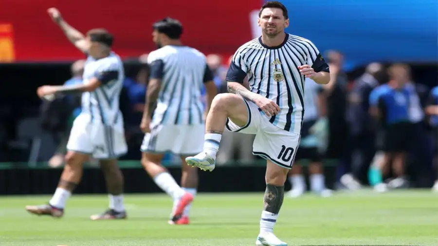 La selección argentina en el campo de juego 19072026