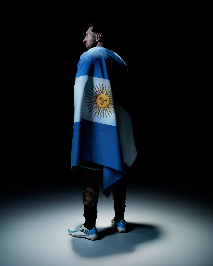 Lionel Messi antes de la final