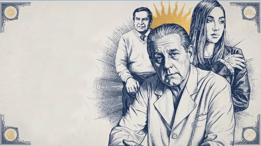 María Becerra junto a Pedro Becerra, su papá