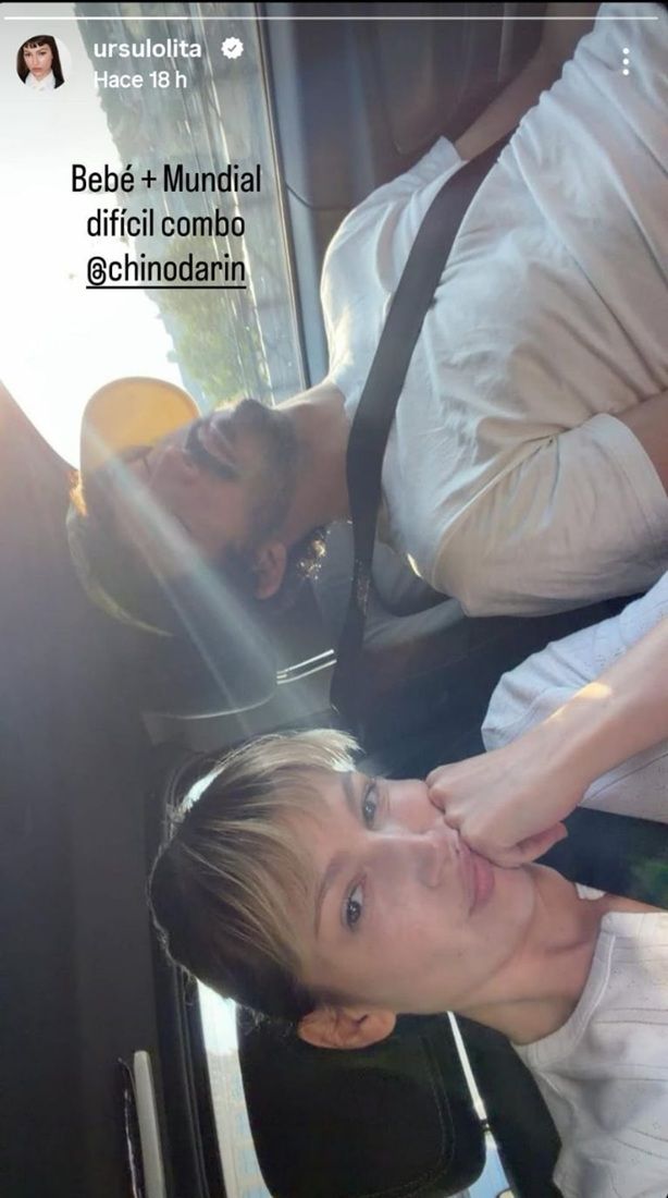Úrsula Corberó junto al Chino Darín