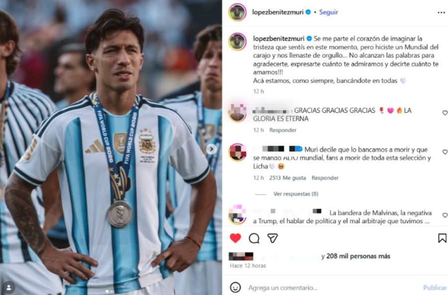 El mensaje de Muriel López Benítez a Licha Martínez