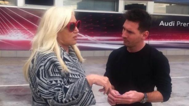 Lionel Messi con Susana Giménez