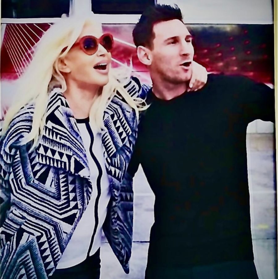 Lionel Messi con Susana Giménez