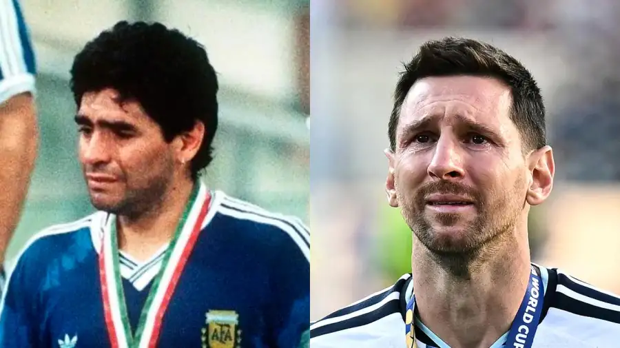 Maradona 1990 y Messi 2026 20072026
