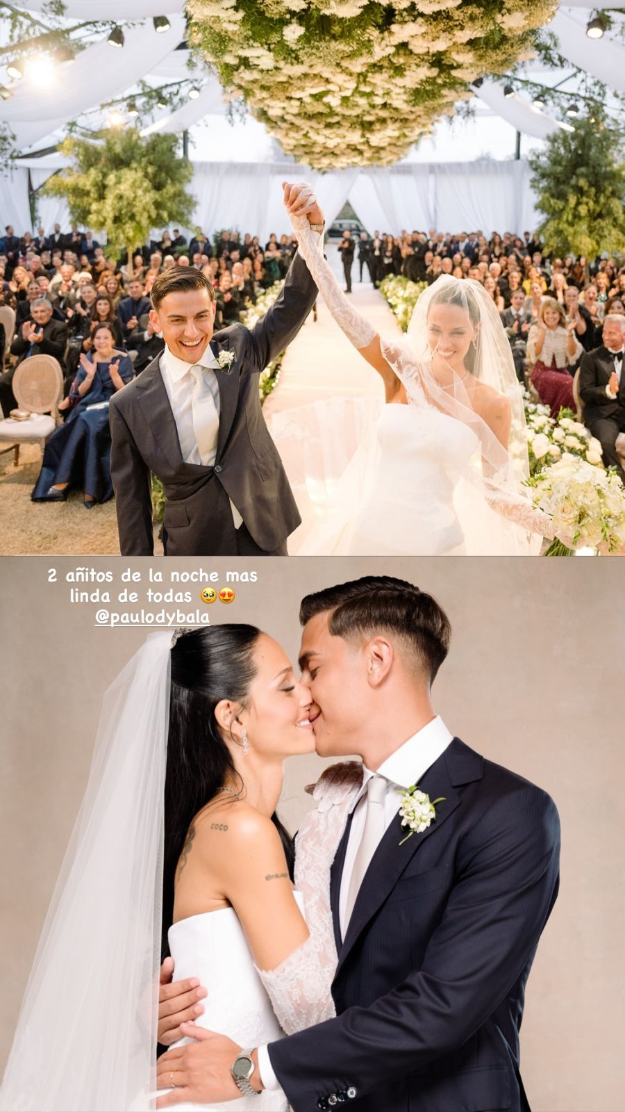Oriana Sabatini y Paulo Dybala