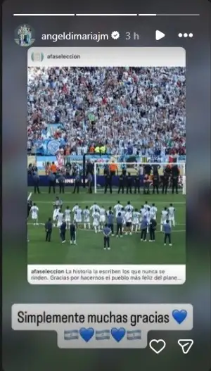 Posteo de Ángel Di María 2