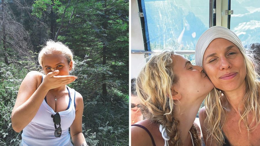 Carola del Bianco y su hija Maia