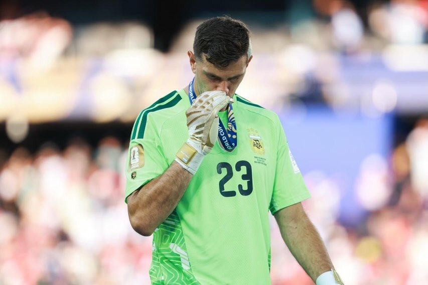 Dibu Martínez en la final del Mundial 2026 con la Selección Argentina