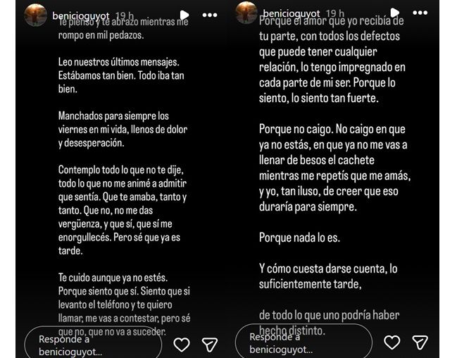 La carta de Benicio Guyot a Ernestina Pais