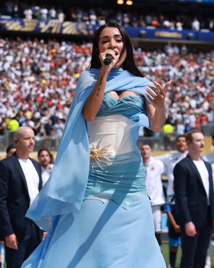 Maria Becerra en el Mundial