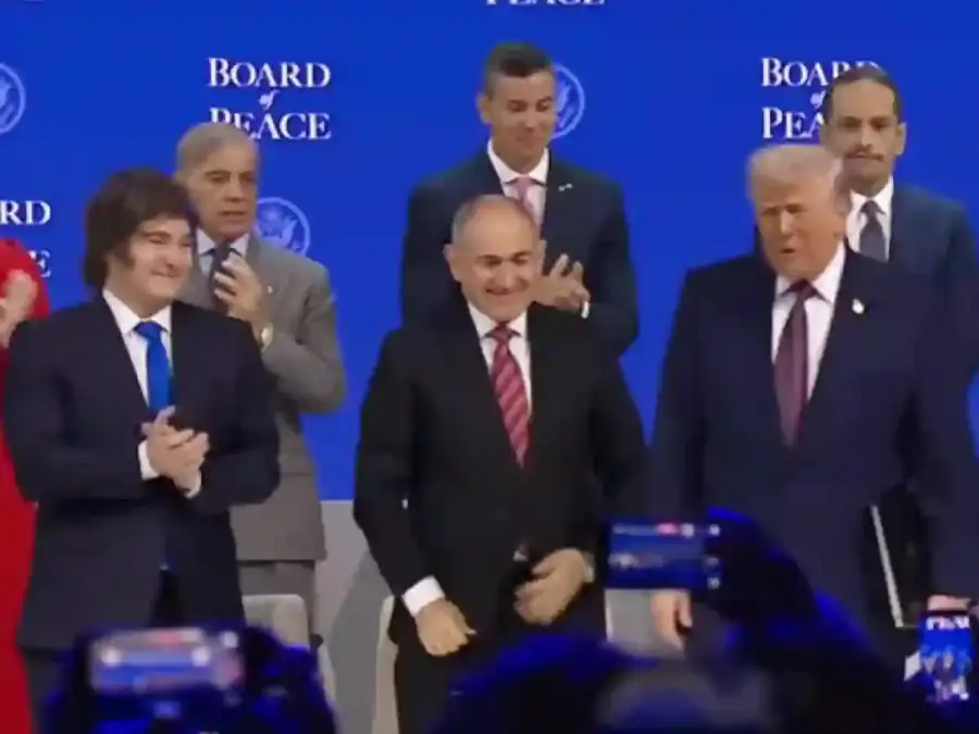 Javier Milei, Donald Trump y Benjamín Netanyahu