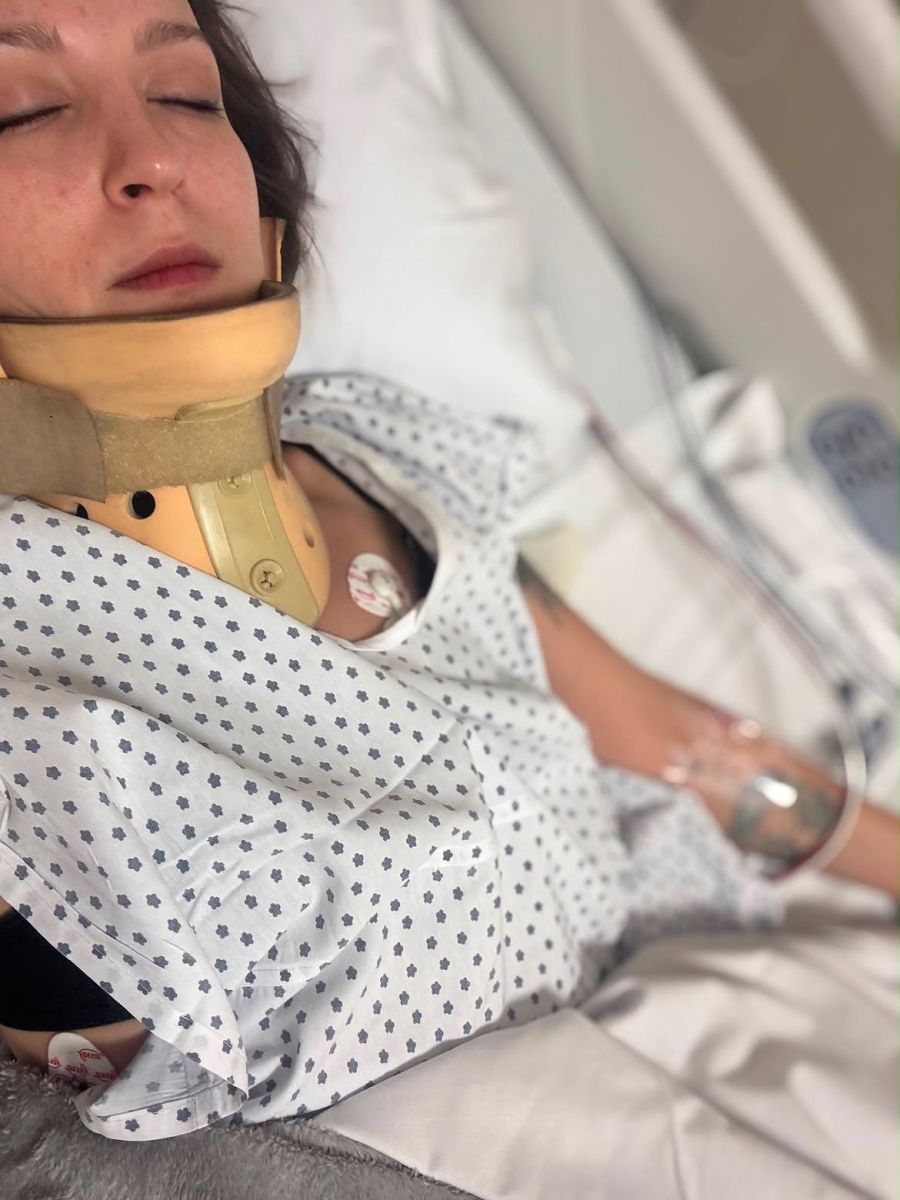 Daniela Mori y su hija sufrieron un accidente