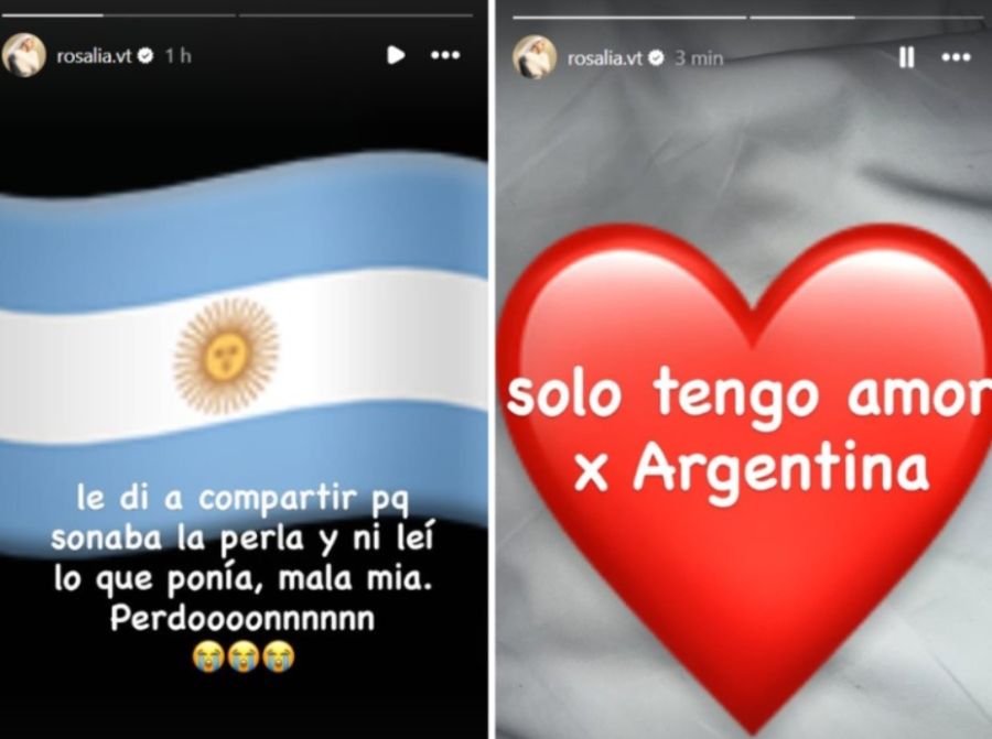 El pedido de disculpas de Rosalía tras su gesto contra Argentina a días de sus shows en Buenos Aires