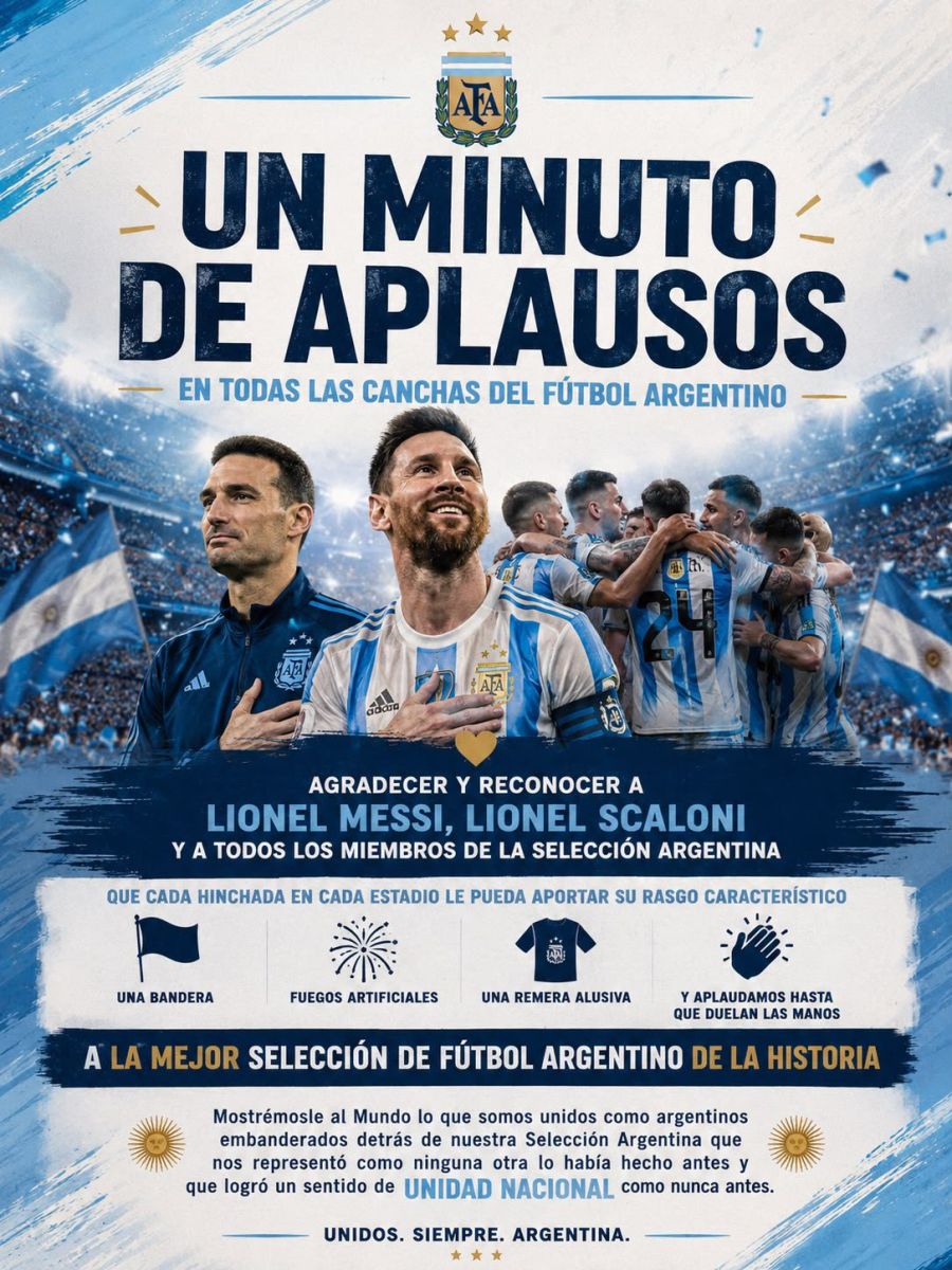 Homenajes a Argentina por Chiqui Tapia