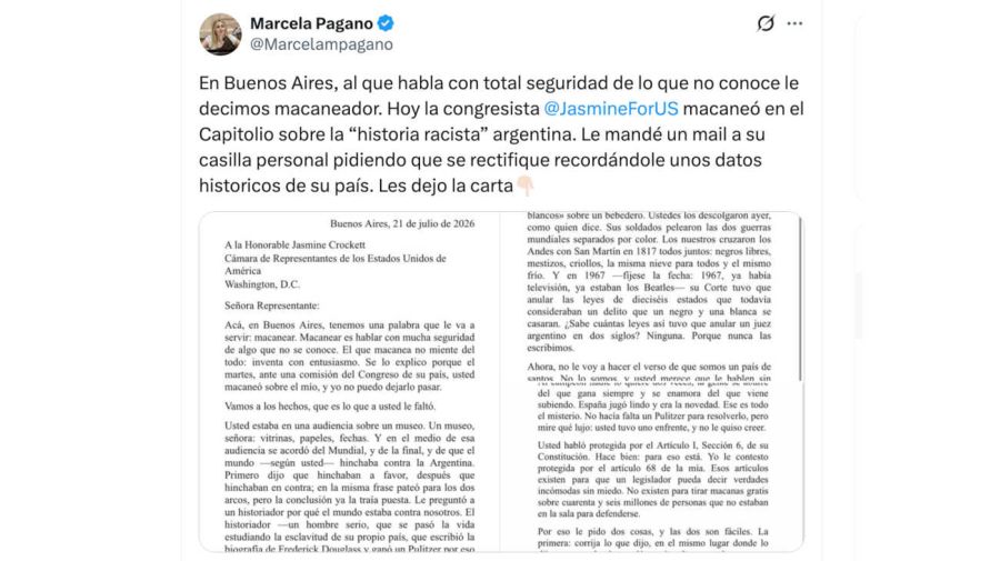 Marcela Pagano X 22072026