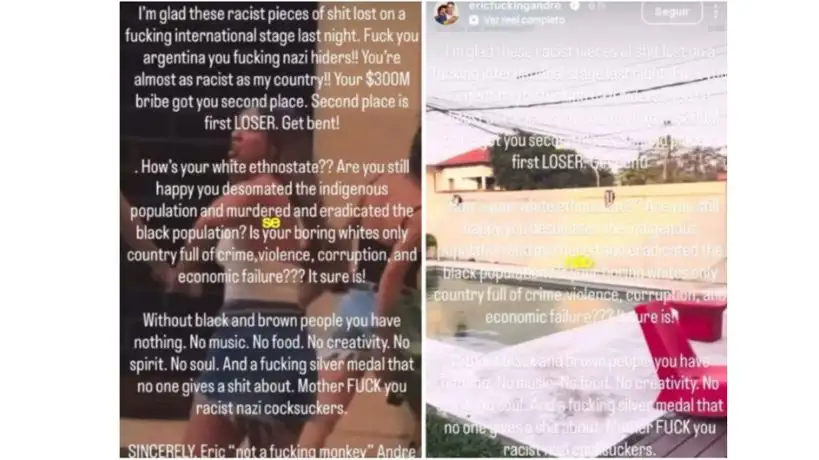 Publicación en Instagram de Eric Andre.