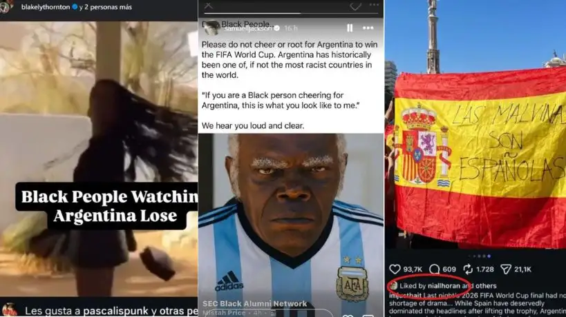 Publicaciones de Samuel L. Jackson,Niall Horan y Pedro Pascal.