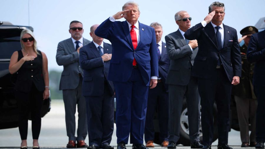 Trump asistió al funeral de cuatro militares muertos en ataques iraníes 22072026