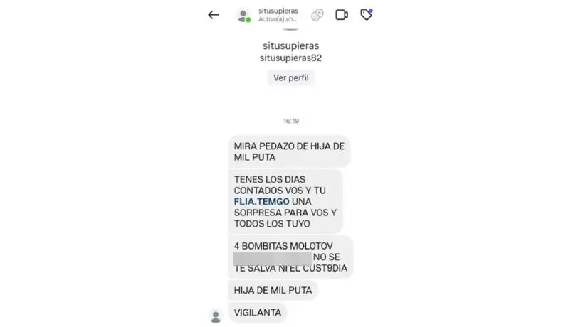 Amenazas por Instagram a una empleada del Bar Wachitas