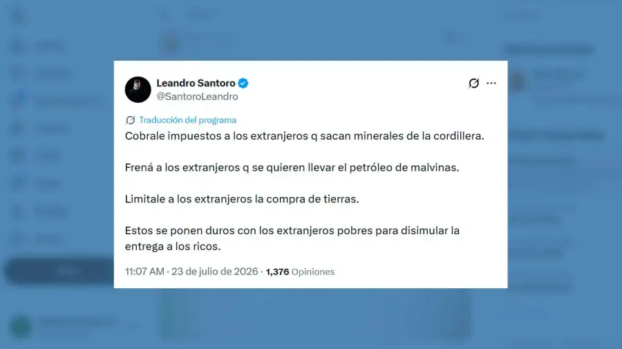 X Leandro Santoro X23072026