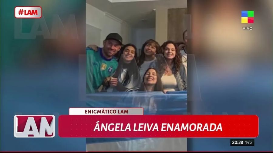 Ángela Leiva junto a su nuevo novio Federico Díaz